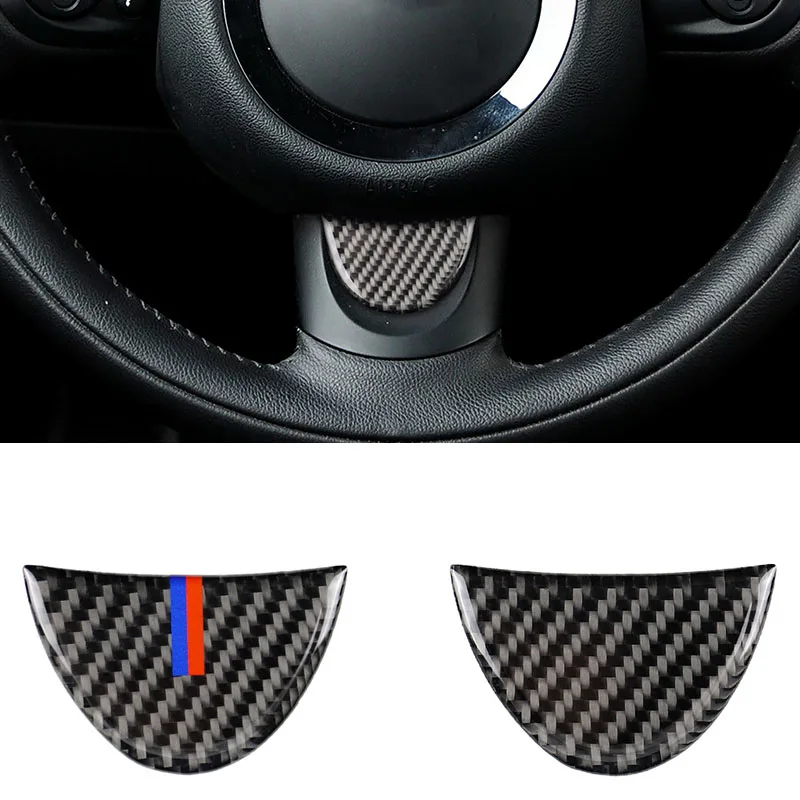 Автомобильный Стайлинг из углеродного волокна наклейка на подбородок для руля