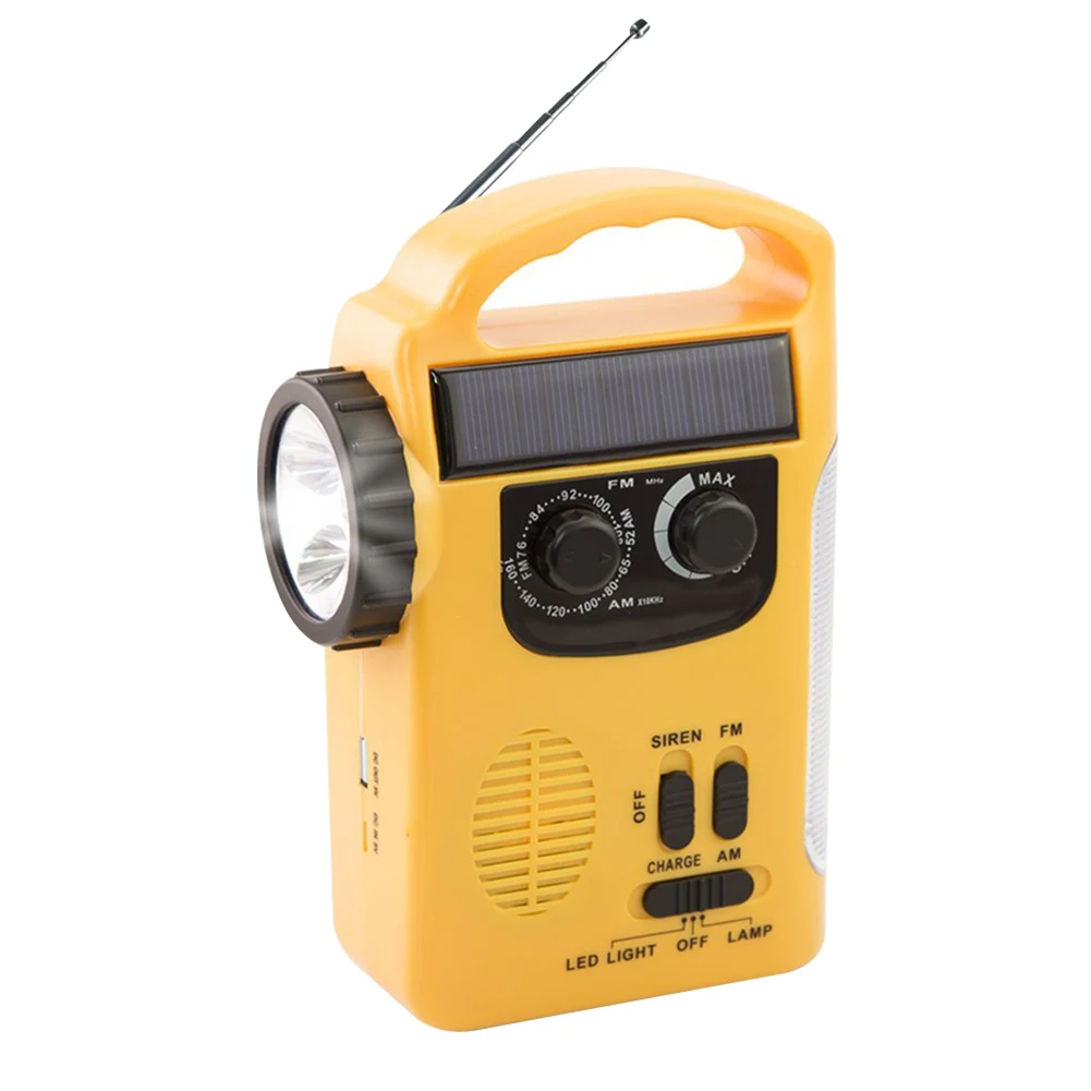 RD339 экстренная погода AM/FM радио Динамо светильник солнечный ручной