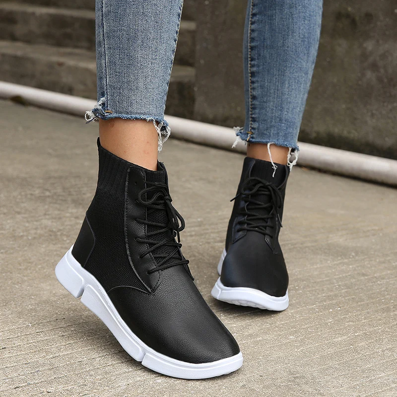 Fujin/женские кроссовки с бантом-бабочкой Женская Вулканизированная обувь Сезон