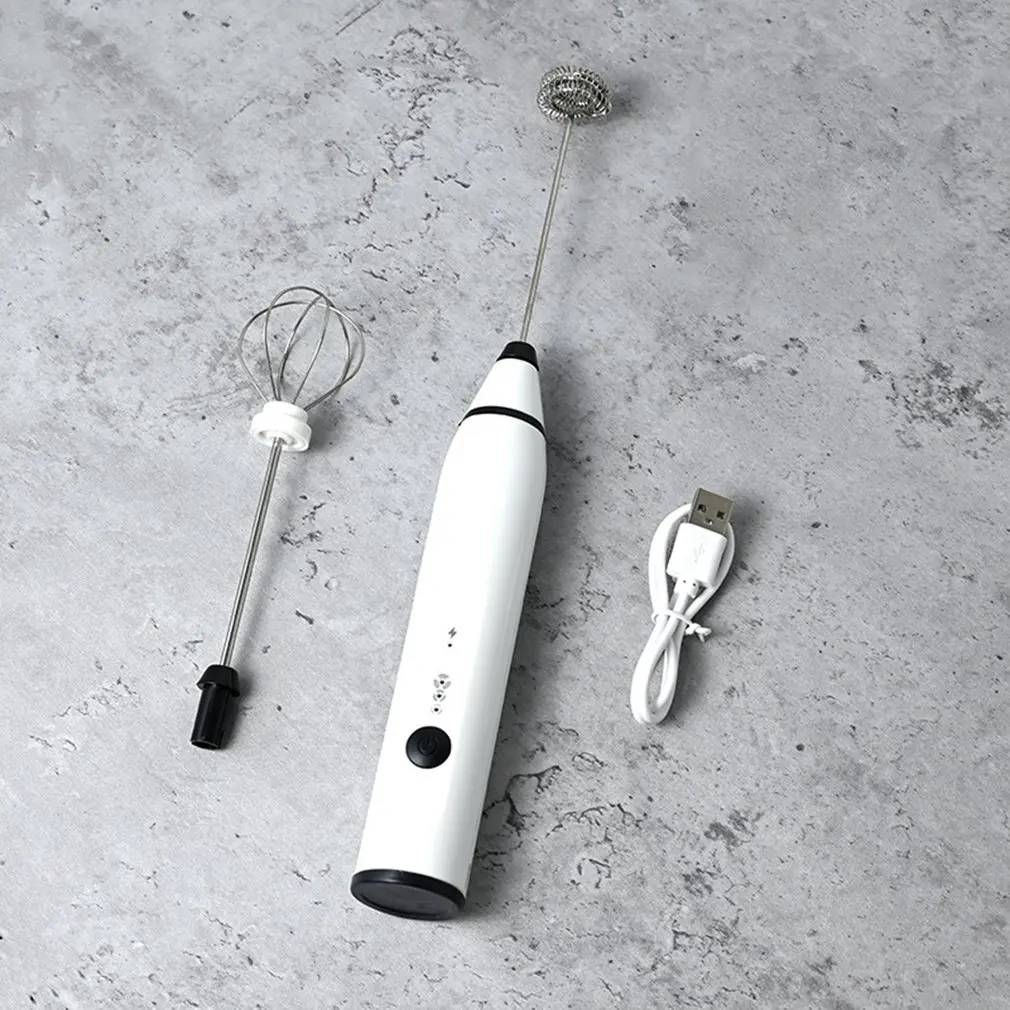 

Milk Drink Coffee Whisk Mixer Electric Beater Frother Foamer Mini Handle Stirrer Practical Kitchen Cooking Tool