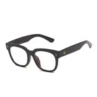 Новая модная оправа для очков Новая Большая оправа желейные Цветные Плоские очки унисекс могут быть снабжены голубыми очками от близорукости A0007