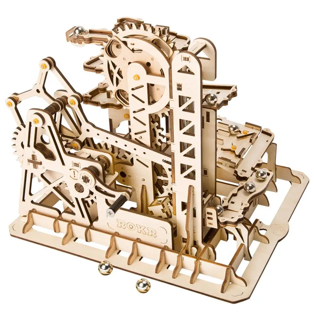 Robotime игрушки хобби 3D деревянные головоломки игры популярные детские развивающие Модели Строительные наборы мраморный Запуск Строительный набор LG504