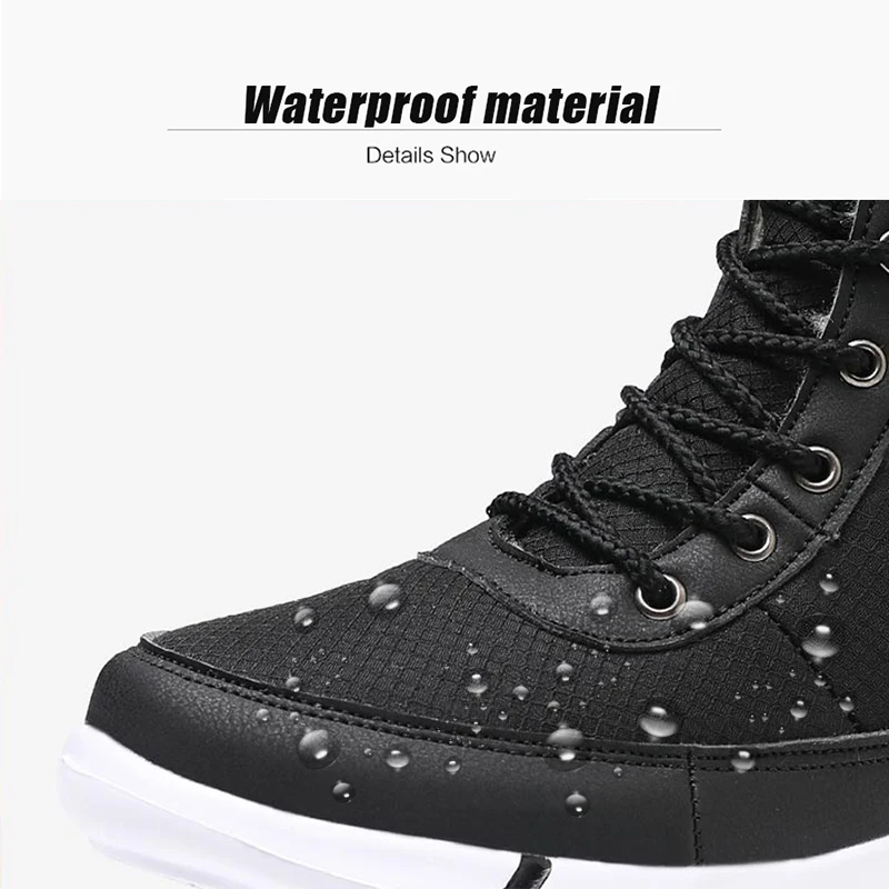 2019 г. зимние женские теплые ботинки ботильоны на платформе непромокаемые меху