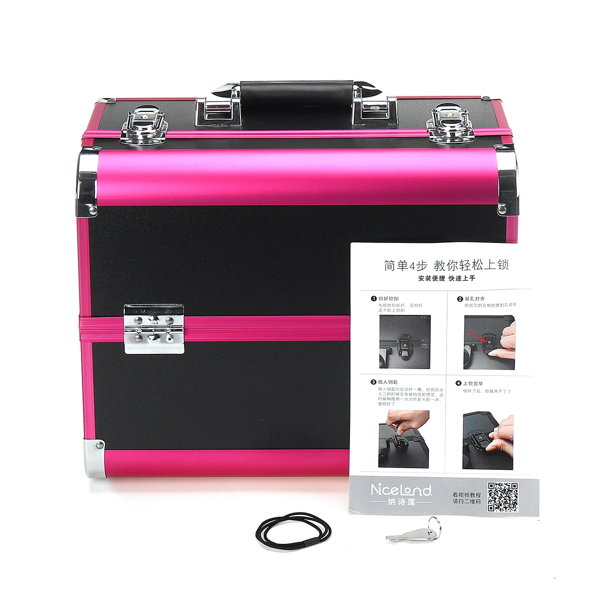 

Portable Professional Cosmetic Bag Suitcases For Cosmetics Large Capacity Women Travel Makeup Bags Box Manicure Cosmetology Case
