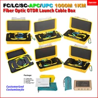 FC/LC/SC to APC/UPC OTDR Launch Cable Box 1000M  Fiber Optical Blind Zone Eliminator used with Fiber Optical Singlemode 1KM