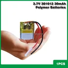 Литий-полимерный аккумулятор 30 мА  ч, 3,7 в, 301012, для GPS, MP3, MP4, PAD, DVD, DIY, bluetooth, наушников, динамиков, телефонов