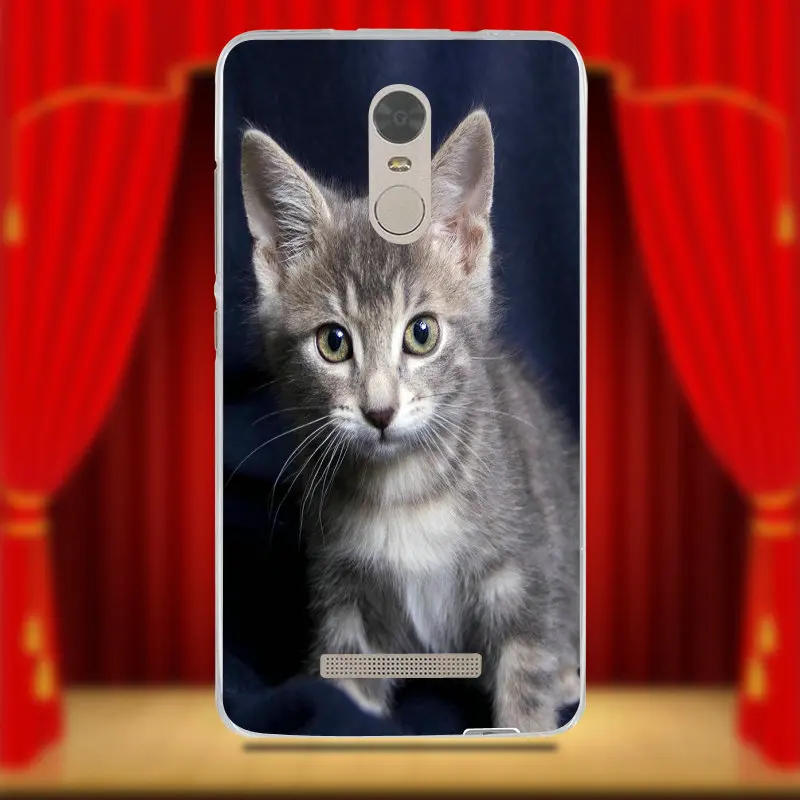 For Xiaomi Mi 9T CC9 CC9e Redmi Note 2 3 4 4X 5 5A 6 7 Pro Soft TPU Silicon Cell Phone Cases Gray Cat With A Zenit Camera | Мобильные