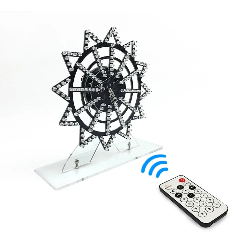 Colorful and cool animation LED electric rotating ferris wheel diy kit electronic components welding production parts | Электроника