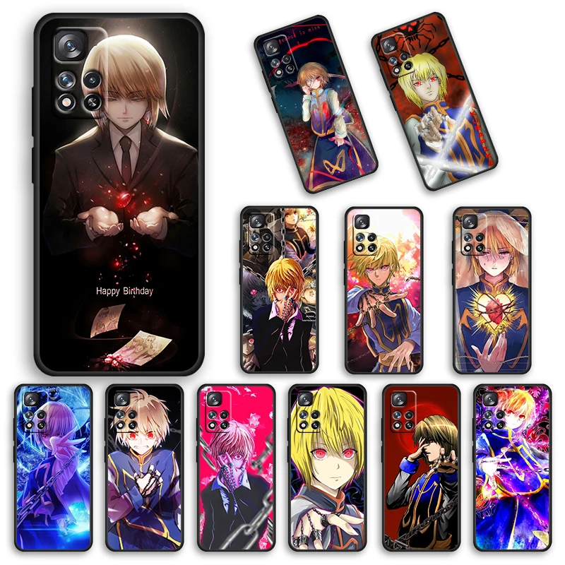 

Kurapika HUNTER x HUNTER For Xiaomi Redmi Note 11 10 10S 9T 9 9Pro Max 8T 8Pro 7 6 5 Pro 4X Soft Black Phone Case Cover
