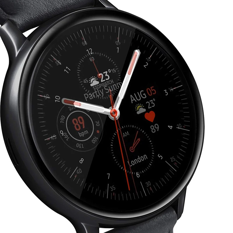 3D полноэкранная Защитная пленка для samsung Galaxy Watch Active 2 40 мм 44 мм HD мягкая защитная пленка с закругленными краями