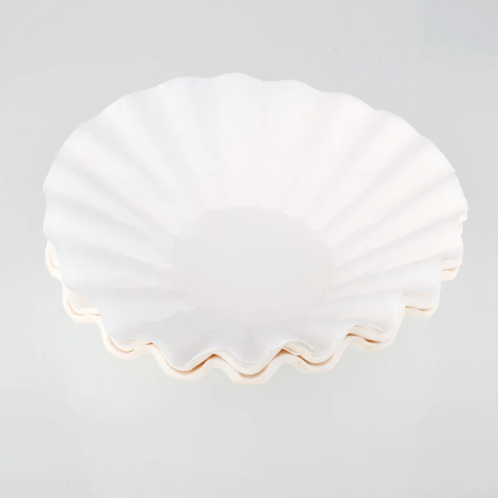 

25cm 500 Sheets American Commercial Coffee Filter Paper Basket Coffee Filters (White)