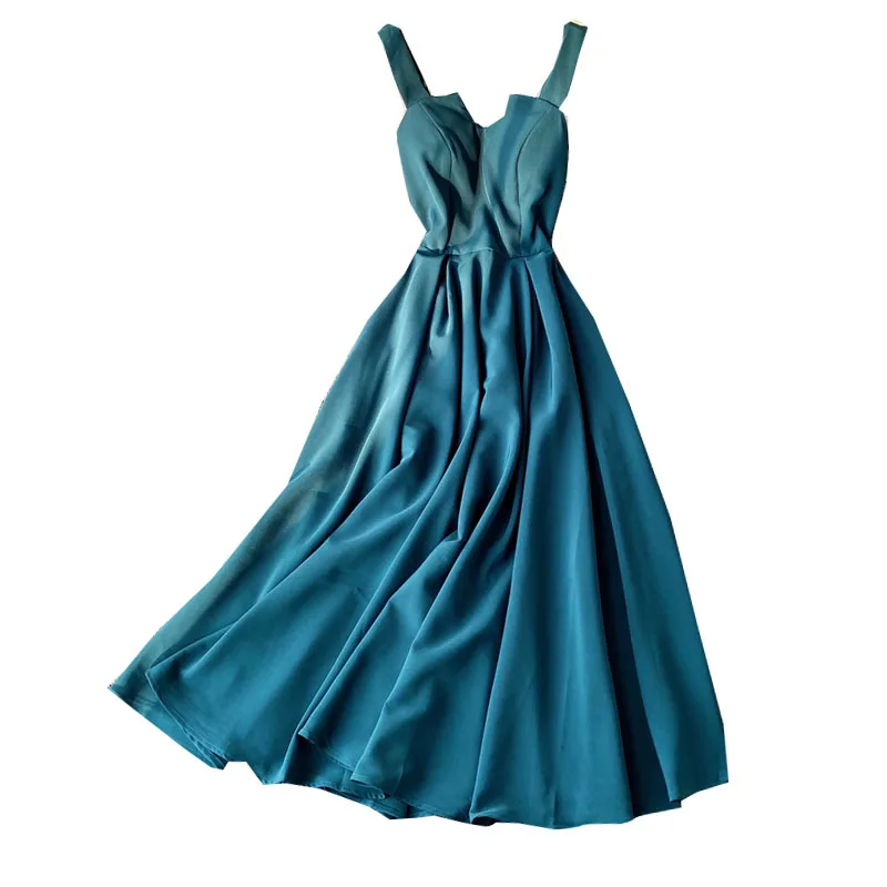 

Spring Summer Long Dress Women Clothes Elegant Sexy Club Evening Party Dresses V Neck Sleeveless Off The Shoulder Vintage Dress