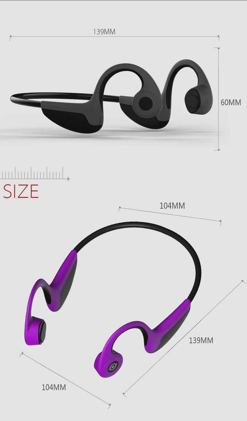 Беспроводные наушники Bluetooth 5 0 Z8 с костной проводимостью Спортивная уличная
