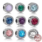 Горячая Распродажа 100% реальные 925 пробы серебряные рыбы сияющей бусы, очаровательные, подходят к оригиналу Pandora, Браслеты 