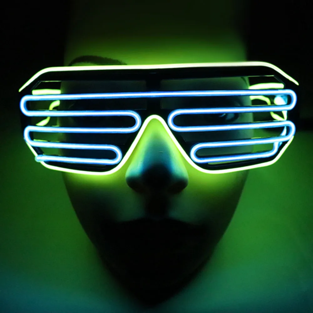 Светодиодсветодиодный очки 15 цветов на выбор светильник светящиеся неоновые с