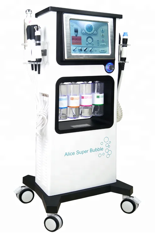 

Top selling Facial Skin 7 In 1 Glow Skin Alice Bubble Facial Hydra Dermabrasion Water Peel Multiple Function Beauty Skin Machine