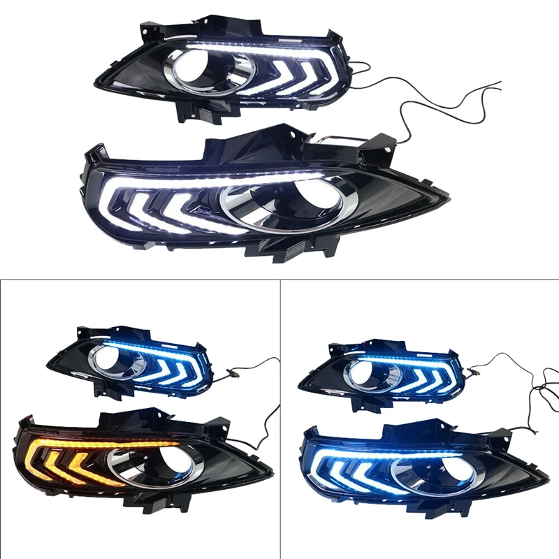 

Car LED DRL Daytime Running Light Fog Light for Ford Fusion Mondeo 2013-2016 3 Colors