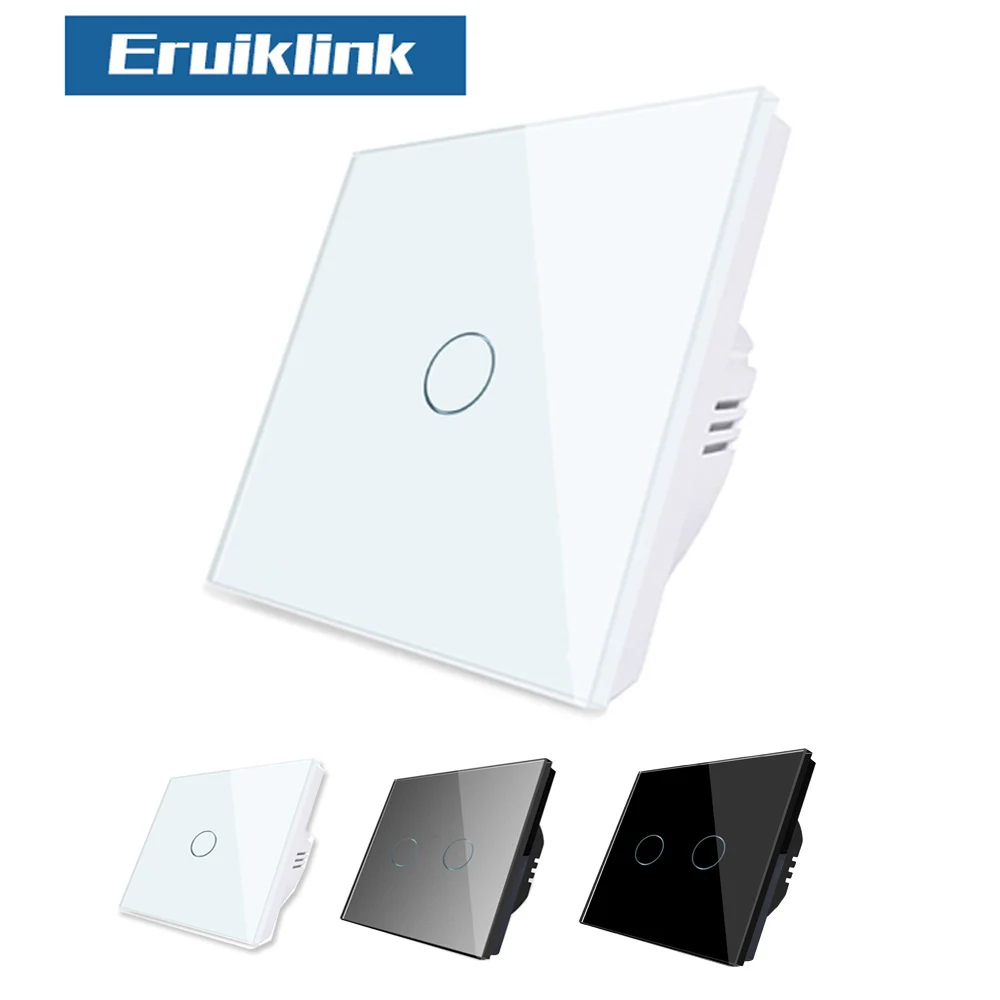 Настенный светильник Eruiklink EU/UK сенсорный с белой стеклянной панелью для умного