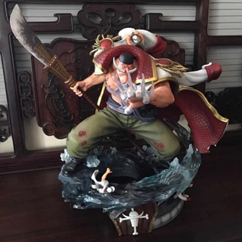 

ONE PIECE Edward Newgate tatue Whitebeard Pirates Seven Warlords Of The Sea Bust Full-Length Portrait GK Action Figure Toy Q791