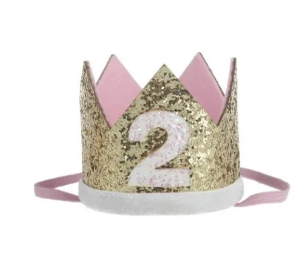 Кавайная шляпа для мальчика 1 шт. первого дня рождения голубая серебристая