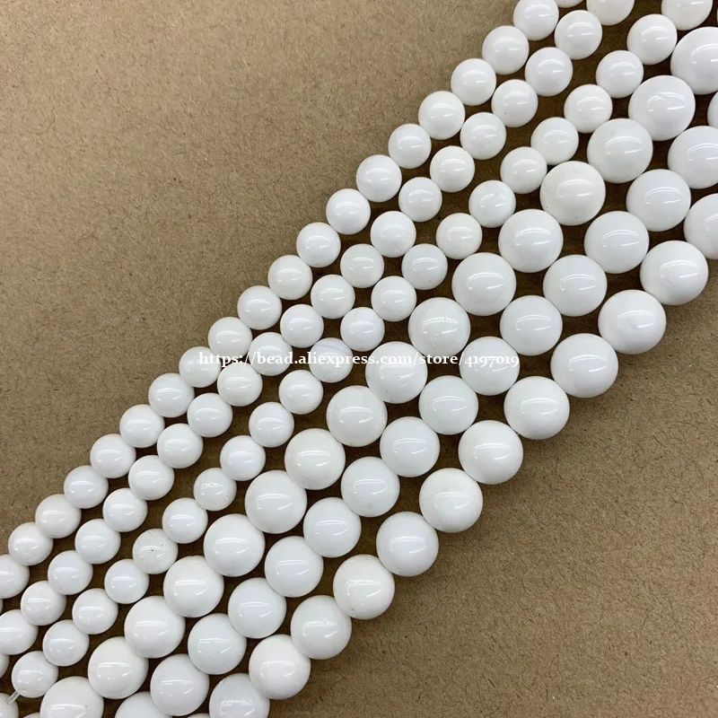 Бесплатная доставка натуральный камень Белый коралл круглые бусины россыпью