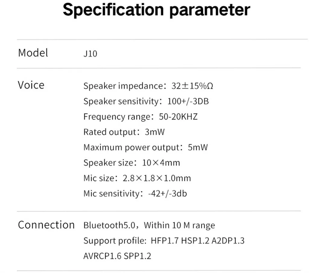 50 # TWS Bluetooth-наушники Мини беспроводные наушники IPX5 водонепроницаемая Спортивная