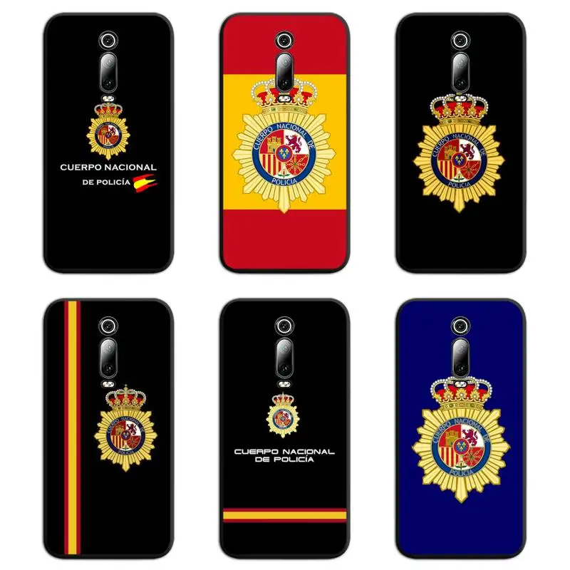 

Spain National Police Flag Phone Case For Redmi 9A 9 8A 7 6 6A Note 9 8 8T Pro Max K20 K30 Pro