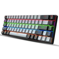Keys Mechanical Keyboard Ergonomics RGB Backlit LED Red Blue Switch Gaming Keyboard for Laptop Office