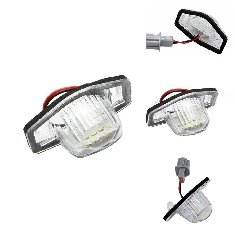 

2x Car LED License Plate Lights For Honda CRV HR-V Jazz Crosstour Odyssey 6000k License Plate Lamp 2.8x1.5x1.5inch