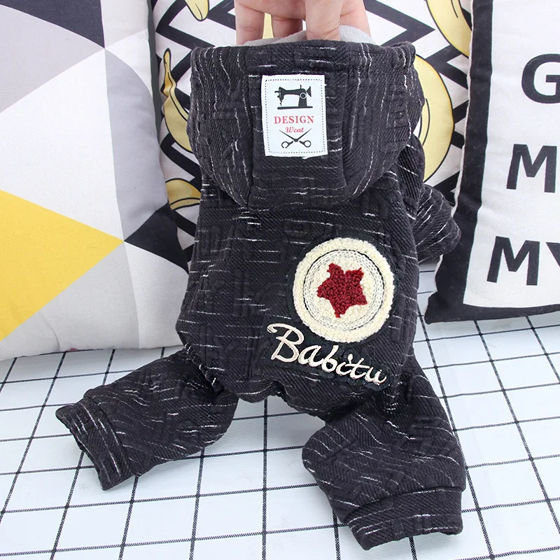 Одежда для щенков осень зима плюшевый маленький собачий Кот померанский Бишон