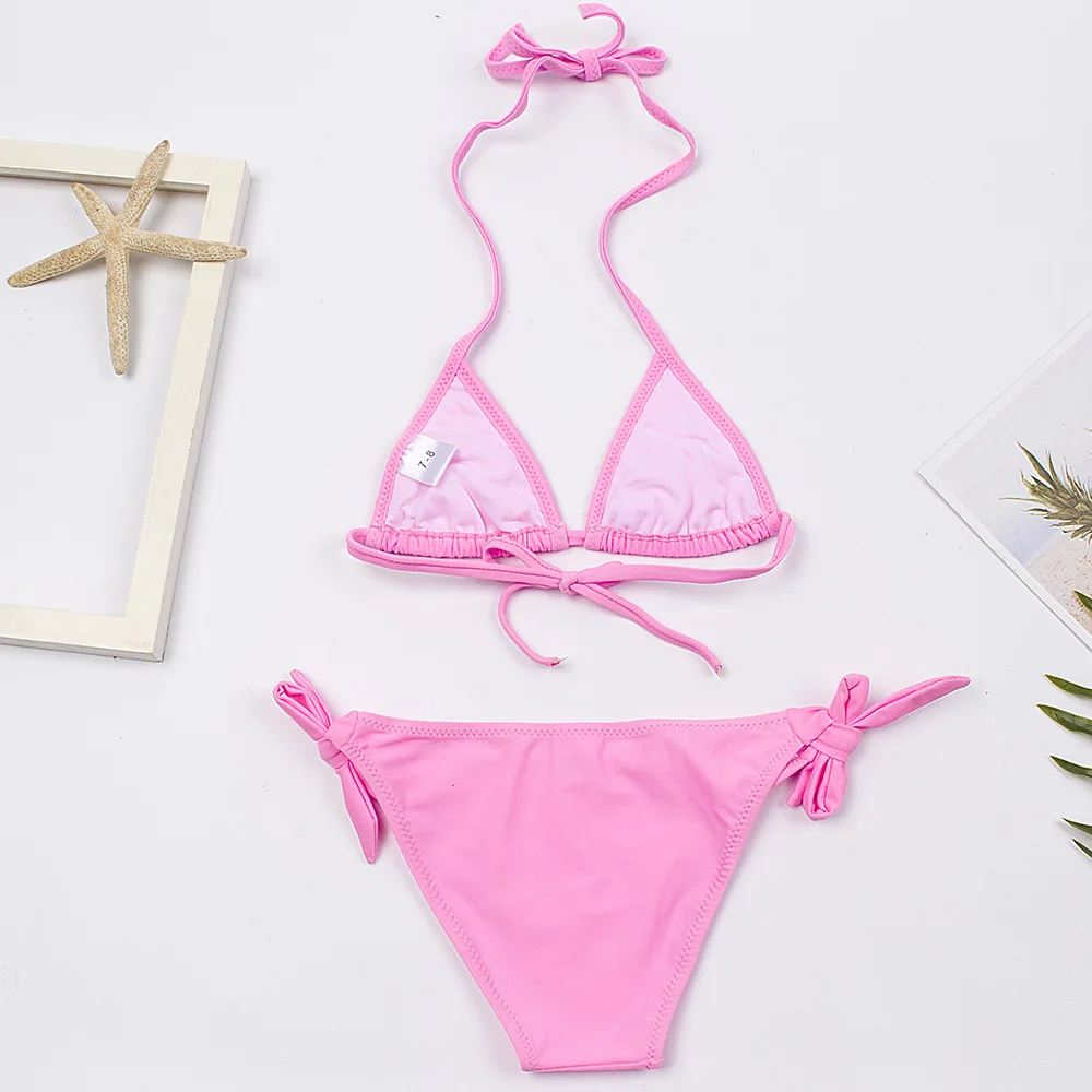 Бикини для девочек Новинка лета 2020 года Falbala Детские бикини детский купальный