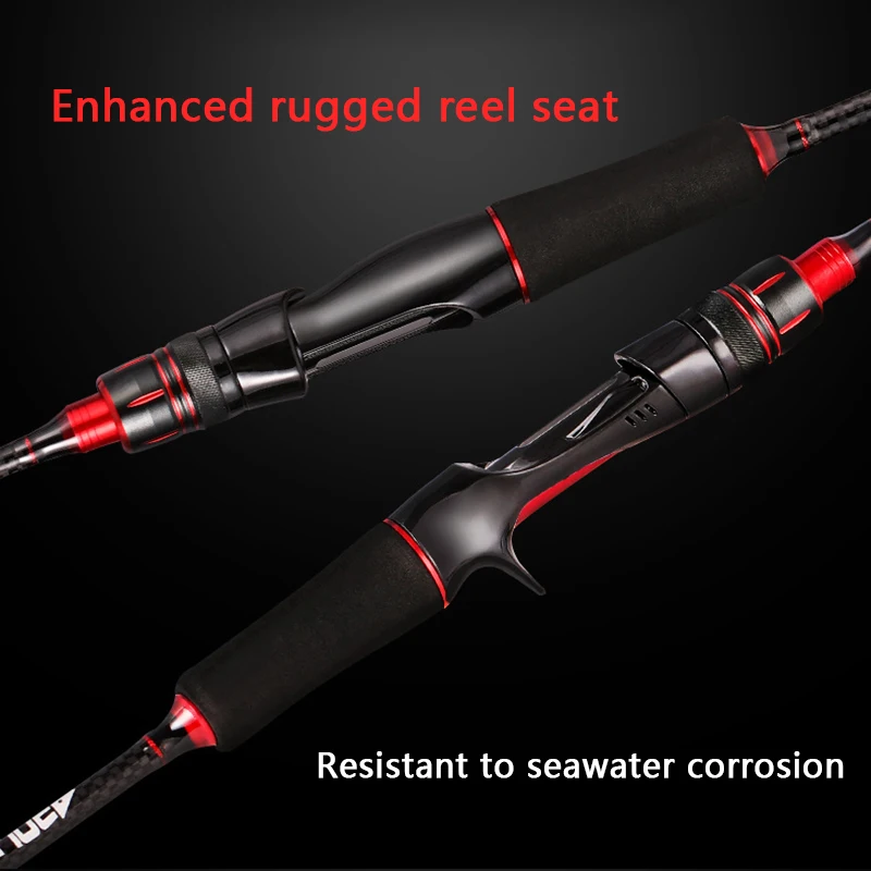 OURBEST  30T Carbon Spinning Casting Fishing Lure Rod 1.68/1.8/2.1/2.4M 1/2/3/4 Tips Baitcasting Lure 4-35g L/M/ML/MH Pole