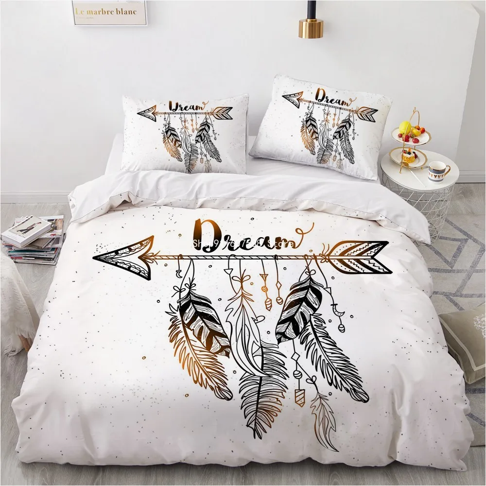 

Dreamcatcher Classic 3D Design Custom Bed Linen Comforter Quilt Cover Bedding Set King Queen Double Single Size Home Textile