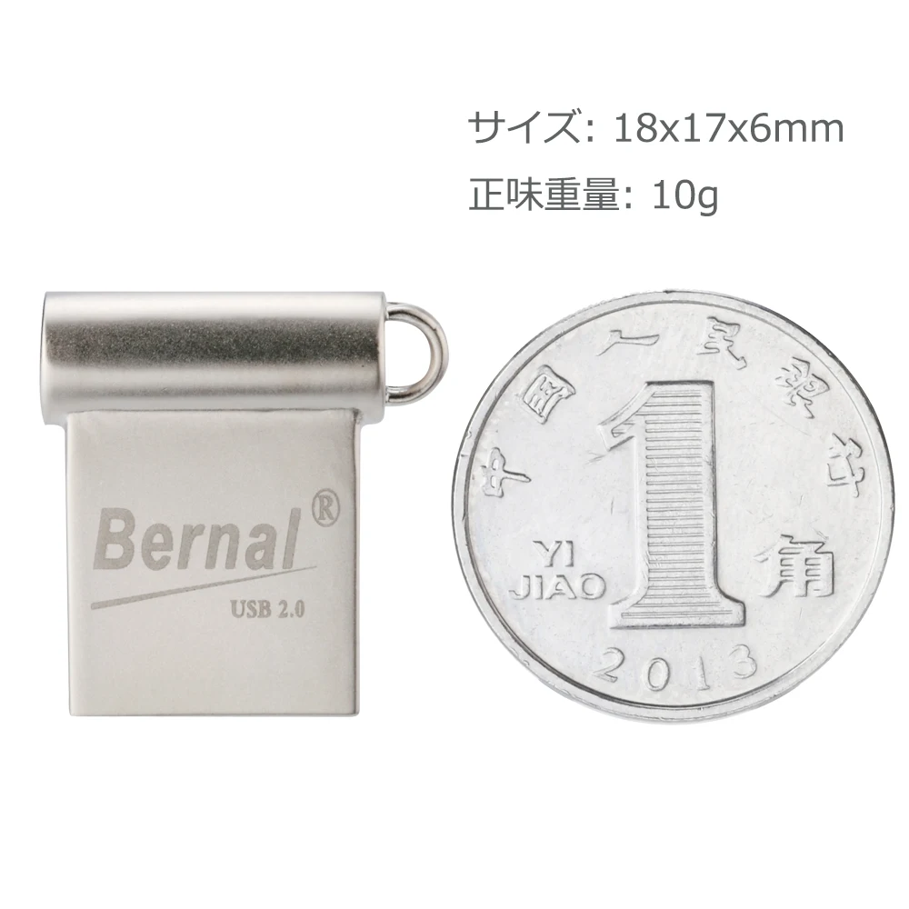 Bernal мини USB флэш-накопитель 2,0 8 ГБ 16 ГБ 32 ГБ 64 ГБ 128 ГБ usb флэш-накопитель флэш-памяти металлическая usb-флешка