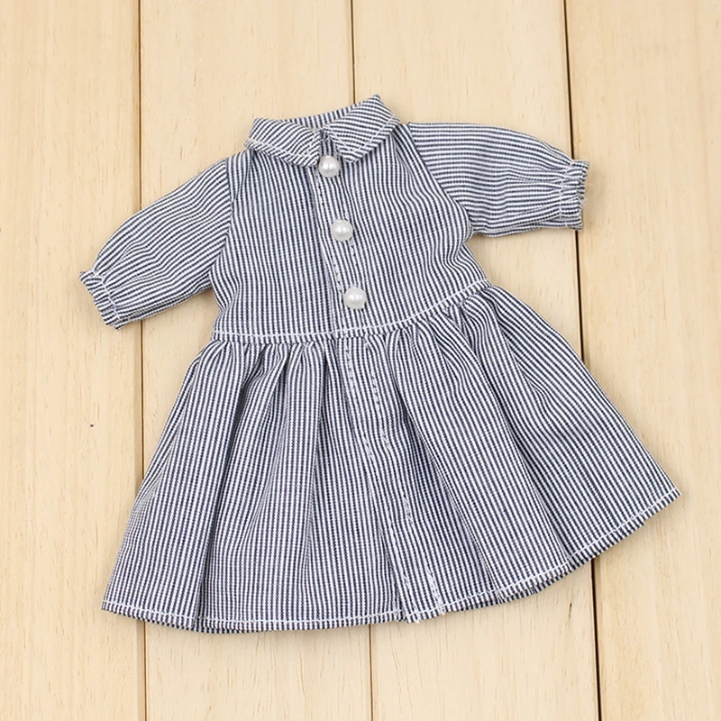 Blyth Doll ледяное Платье серое платье с пуговицами только платье