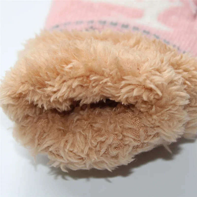 

Kids Christmas gloves Toddler Baby Cute Thicken Christmas Fawn Girls Boys Of Winter Warm Gloves rekawiczki dzieciece #3O11