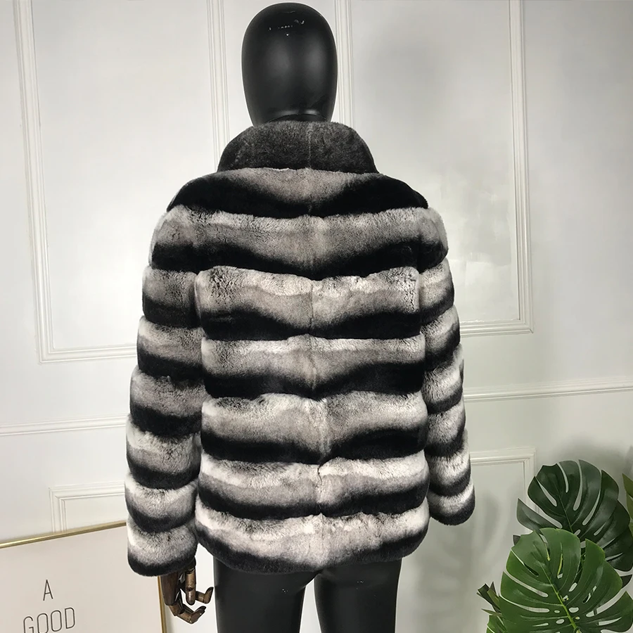 Женская Шуба из 100% натурального меха кролика Рекс новинка 2022 модная верхняя