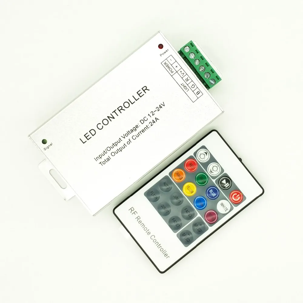 

4 компл./лот 24A 288w DC12V 24V 20key RF управление RGB Мечта цвет Светодиодная лента пульт дистанционного управления