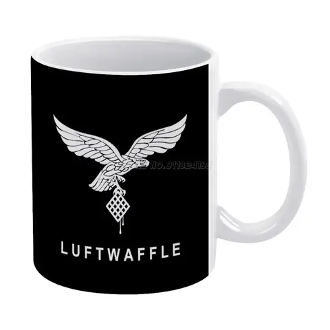 Кружка LuftWaffle белая, винтажная кружка, новый размер унисекс, кружка Luftwaffe Luftwaffle, немецкая ВВС, мировая война, 1, 2, 3, Германия, y, Франция