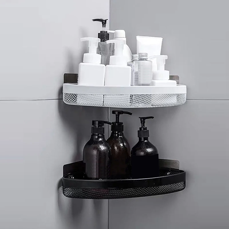 

Треугольная стойка для хранения, полка для ванной и кухни на штативе, настенный подвесной стеллаж для хранения, аксессуары для ванной и кухн...