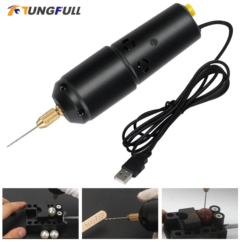 

USB Engraving Pen Mini Drill Rotary Tool Electric Nail Drill Machine Woodworking Multifuctional Grinder Home Diy Mini Dremel