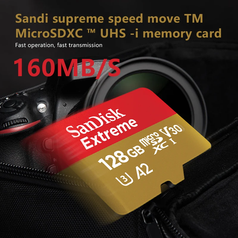 SanDisk Micro SD карта памяти 64 ГБ A2 128 256 160 МБ/с./с|Карты памяти| |