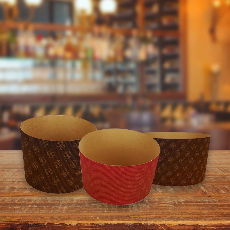 Moldes de Navidad para hornear, moldes redondos de papel para hornear, Panettone, resistentes, antiadherentes, para magdalenas de Navidad, 25 uds.-5