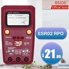 Цифровой транзистор BSIDE ESR02PRO, SMD-тестер компонентов, диодный Триод, емкость, индуктивность, мультиметр