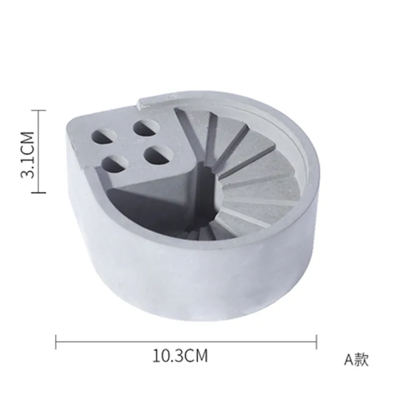 

Creative Stepped Style Penholder Silicone Mold for Diy Simplicity Craft Cement Molds Clay Pot Mould