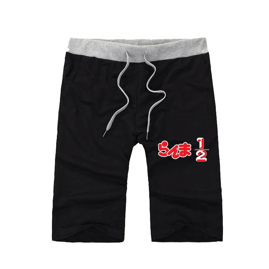 

anime Ranma shorts teenagers black Short Sweatpants men Cotton loose Short Trousers Fitness Jogger shorts