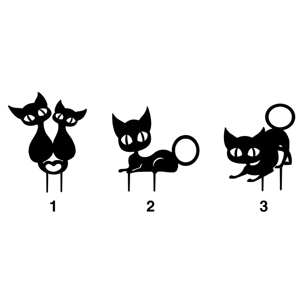 

Gifts Outdoor Yard Animal Shaped Portable Lightweight Acrylic Statue Landscape Cat Decorative Garden Stake Lawn Multifunction