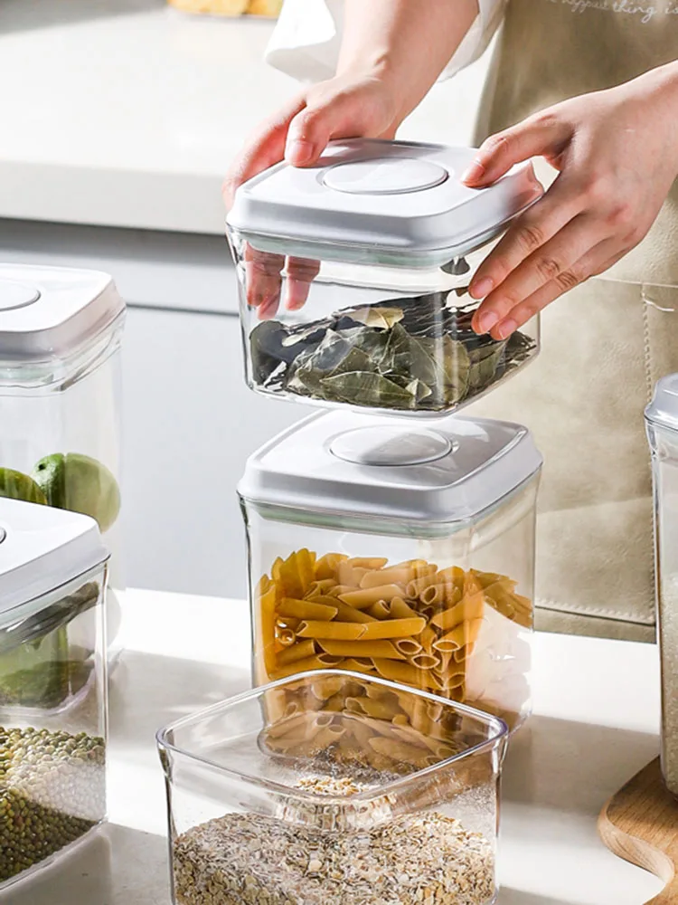 

Small Plastic Coffee Storage Bottles Set Food Kitchen Storage Bottles Home Cereal Container Weed Box Rangement Storage Jar 50SNG