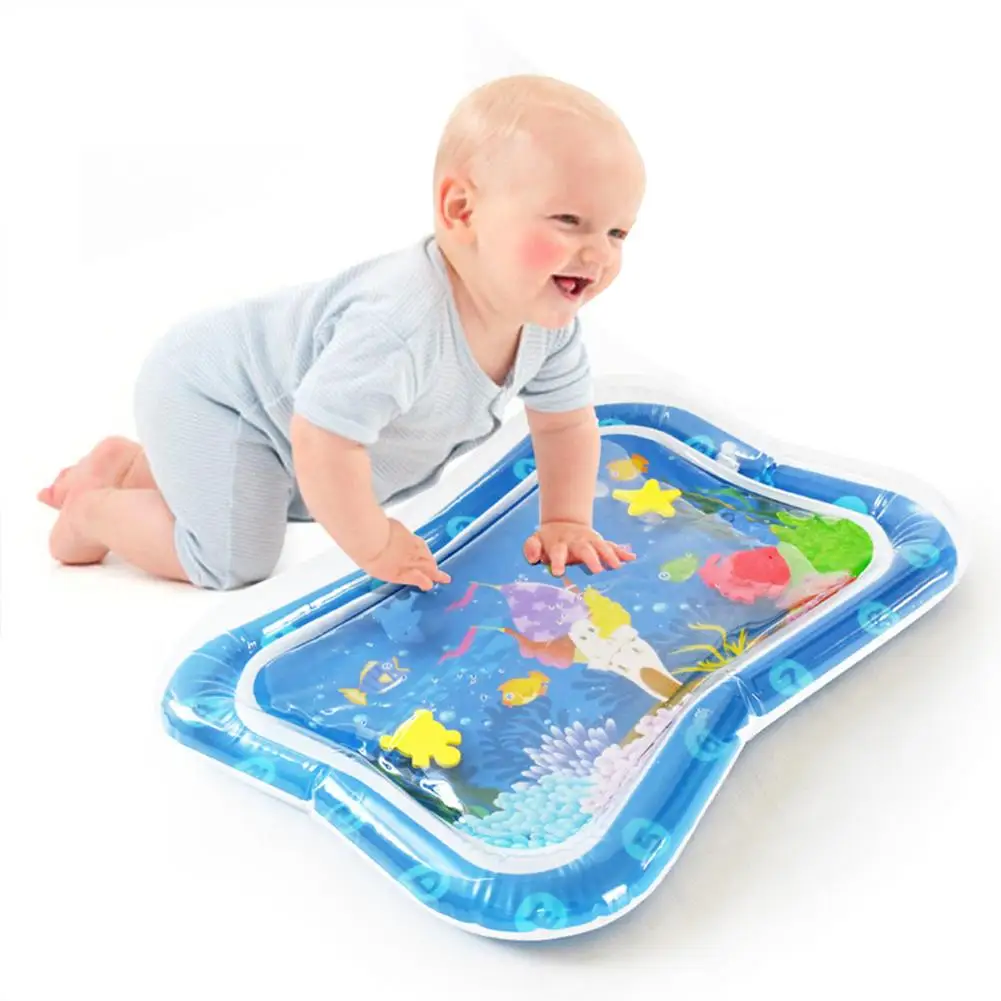 

Детский водный игровой коврик Tummy Time, надувная игрушка, Мягкий Летний игровой коврик для младенцев с временем живота, игровой коврик для нач...