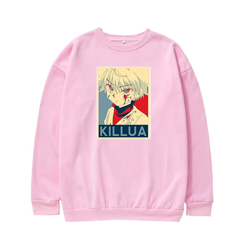 Молодежная одежда для мальчиков Hunter x с принтом killua спортивные толстовки